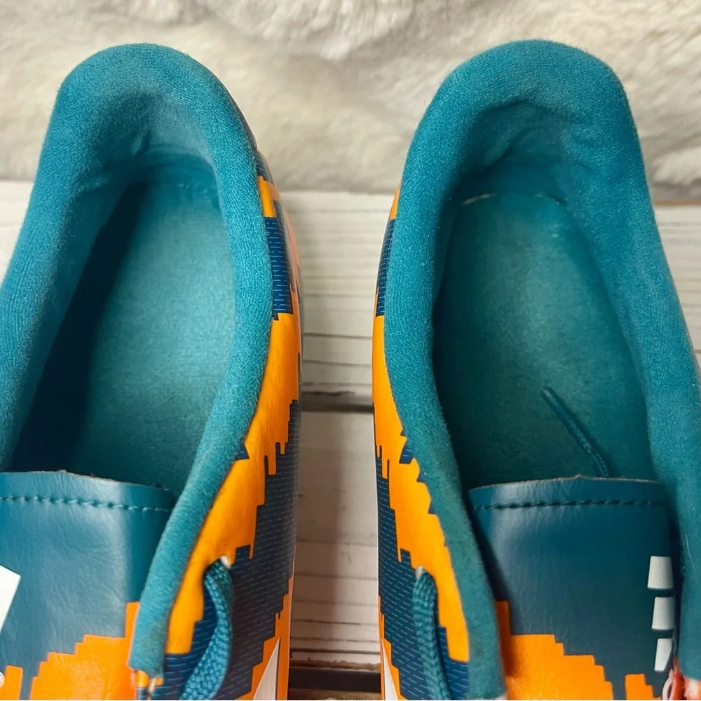 CLEAN Size‎ 11 - adidas Messi 10.3 FG Orange Teal Football Soccer Cleats Male